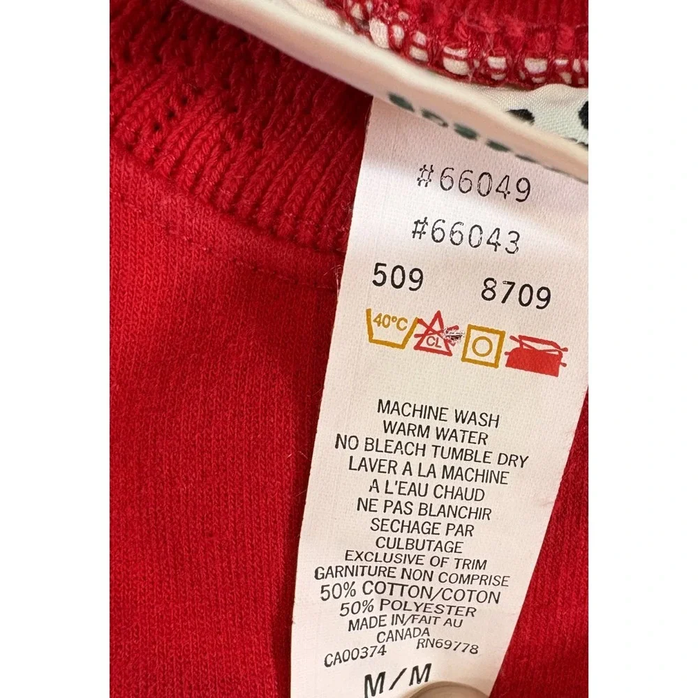 VTG Northern Reflections Women's Red Sweatshirt Birds Cardinal Blue Jay Size M